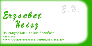 erzsebet weisz business card